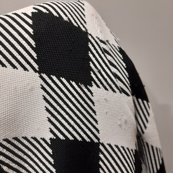 Balmain Gingham Jacquard Long Sleeve Dress - Picture 14 of 14